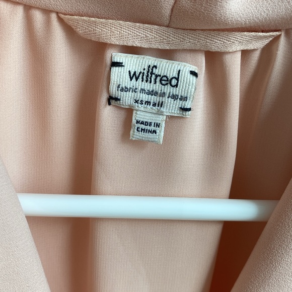 Aritzia Wilfred Sabine Pink Wrap Mini Dress - Picture 5 of 6